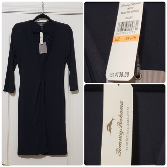 Tommy Bahama Dresses & Skirts - Tommy Bahama NWT black dress size S 4-6